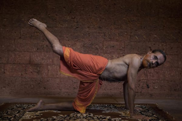 Briana Blasko, Yogacharya Padmanabhan Hindustan Kalari Sangam, Calicut, 2014