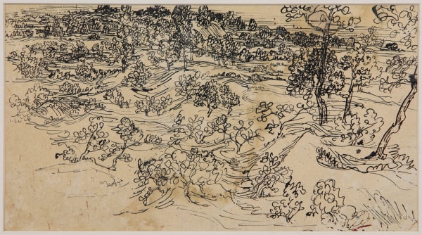 Benode Behari Mukherjee, Landscape with trees,, Late 30s