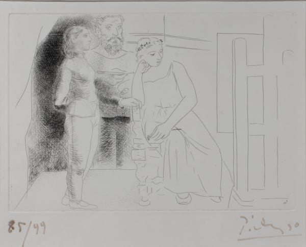 Pablo Picasso, Painter and Two Models (Edition : 85/99)