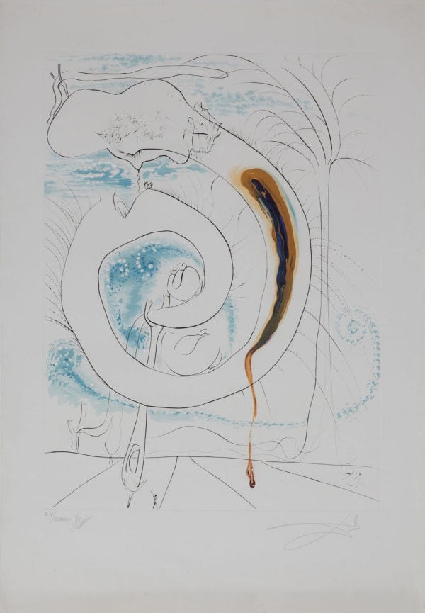 Salvador Dalí, Le Cercle visceral du cosmos (CV/CLXXXXV), 1974