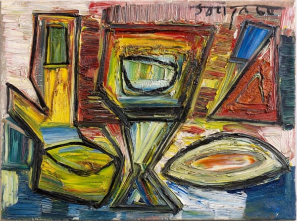 F.N. Souza, Still Life, 1960