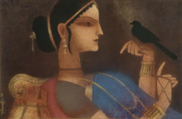 Ganesh Pyne, Bird from the shadow, 1995