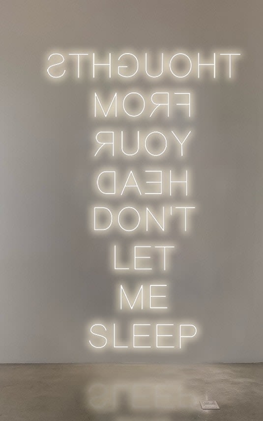 Shilpa Gupta, Thoughts from your head don’t let me sleep , 2024