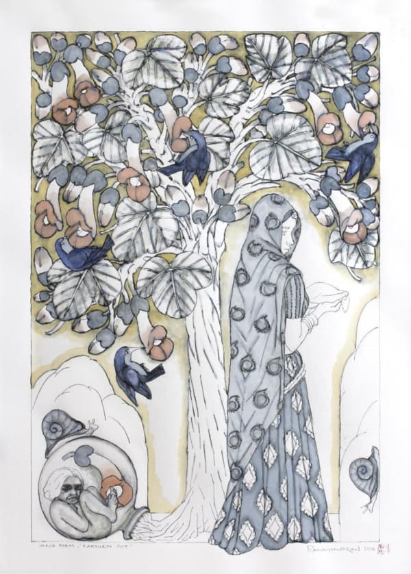 A. Ramachandran, Image Poem “ Earthen Pot”, 2016