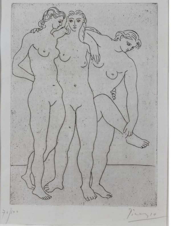 Pablo Picasso, Trois Baigneuses III (Edition: 70/100)