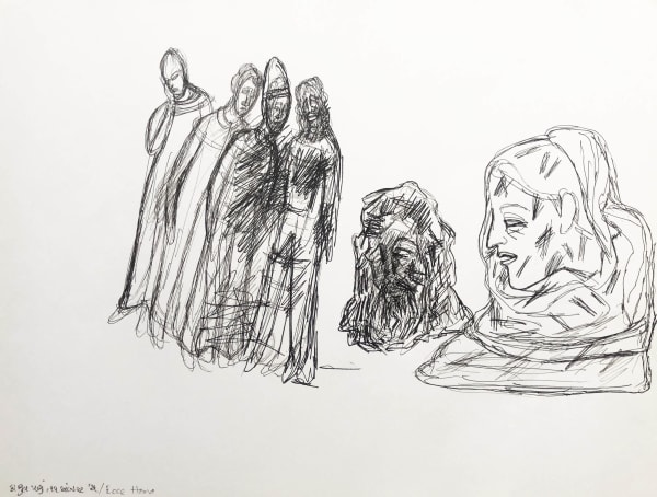 Gulammohammed Sheikh, Ecce Homo, Fall of Kabul, 2021