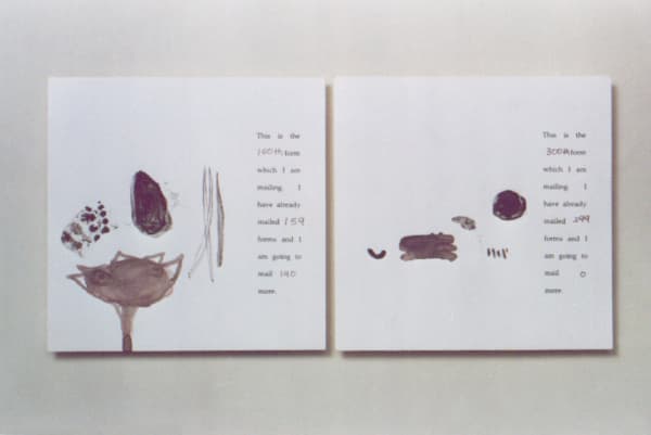 Shilpa Gupta, Untitled Process based Mail Work , 1995 - 1996
