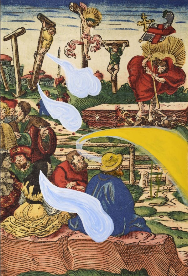 Anju Dodiya, The Yellow Veil, 2016