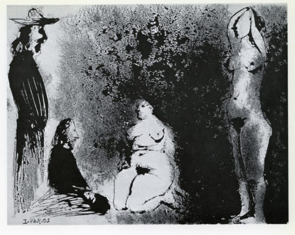 Pablo Picasso, 20th September 1968 I , 347 series Hommes et Femmes,numbered 44/50, 1968