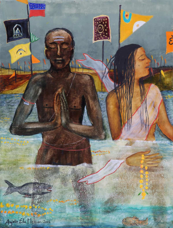 Anjolie Ela Menon, Kumbh 2013 (The Visarjan), 2013