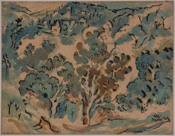 Benode Behari Mukherjee, Rajgir Landscape, 1957