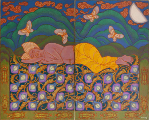 A. Ramachandran, Umblical Creeper Carpet (Diptych), 2012