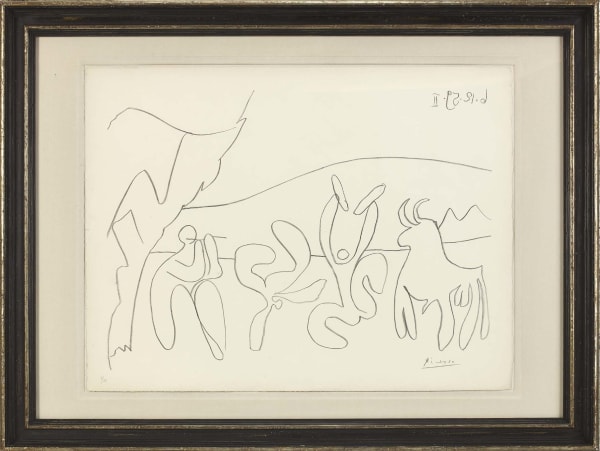 Pablo Picasso, Bacchanale II,numbered 6/50, 1959