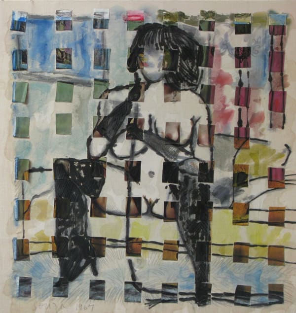 F.N. Souza, Untitled (Seated Nude), 1967