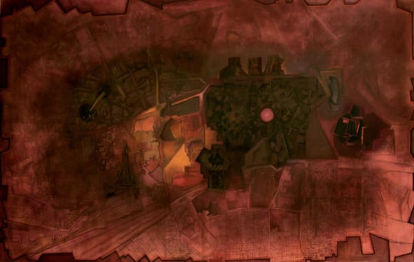 Gulammohammed Sheikh, City of Statues, 2011