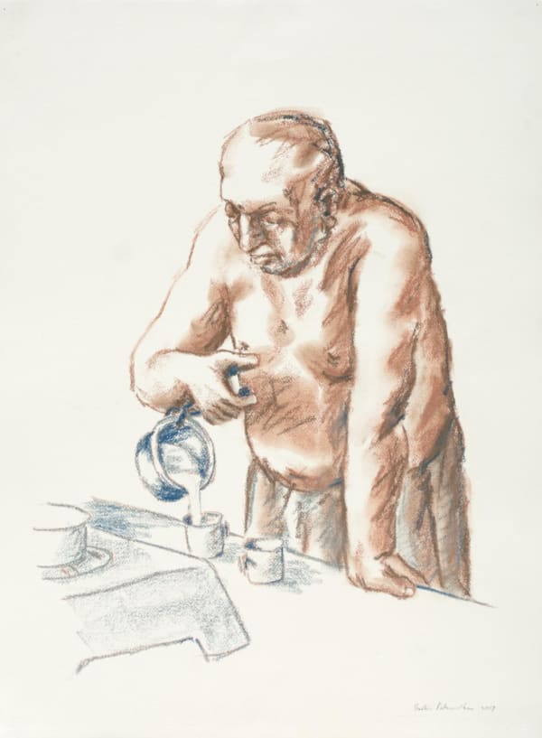 Sudhir Patwardhan, Man Pouring Milk, 2017
