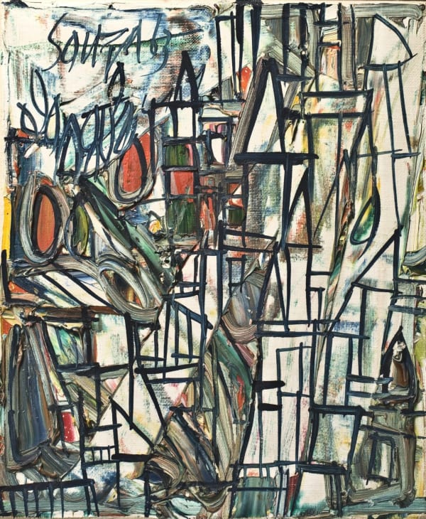 F.N. Souza, Landscape- Untitled, 1963