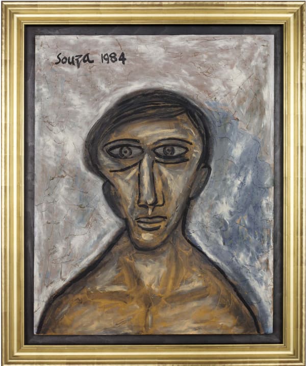 F.N. Souza, Portrait of a Poet, 1984
