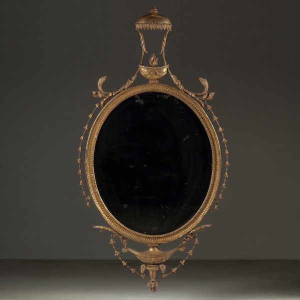 George III Oval Mirror , c.1775