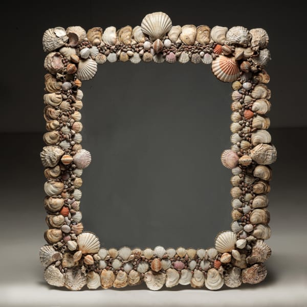 Shellwork Grotto Mirror, C.1900
