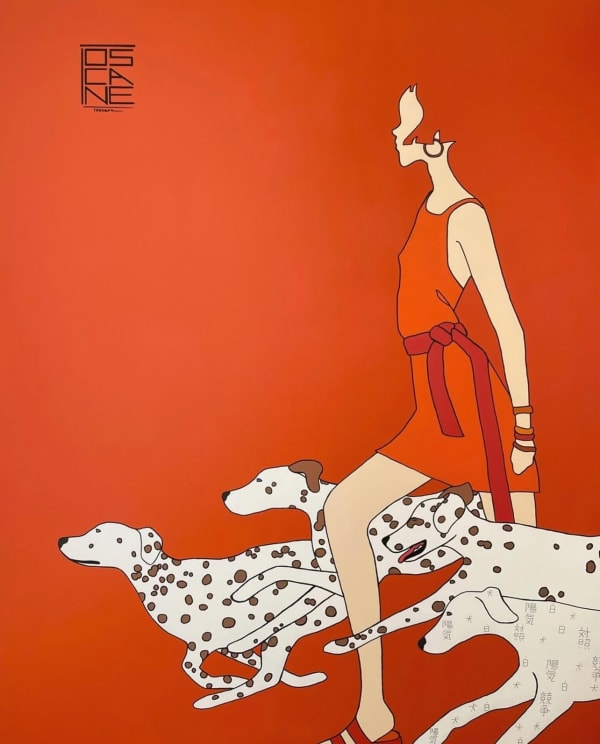 Toscane, Dalmatiens en course, 2025