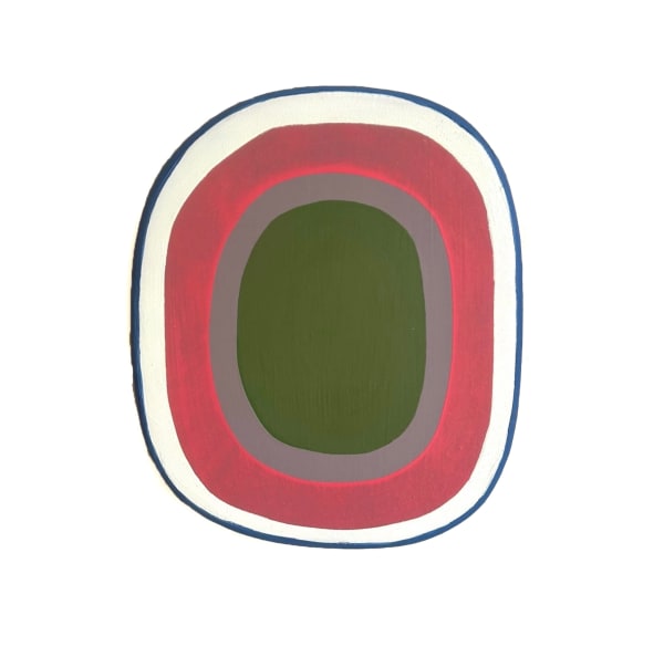 Laurie Skantzos, Portal - Forest Green, Pink Halo, 2025