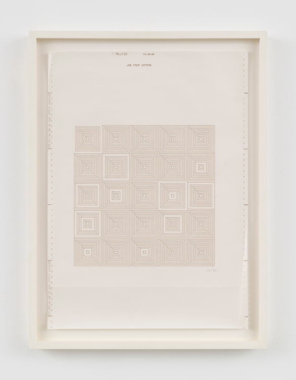 geometric abstract work on paper