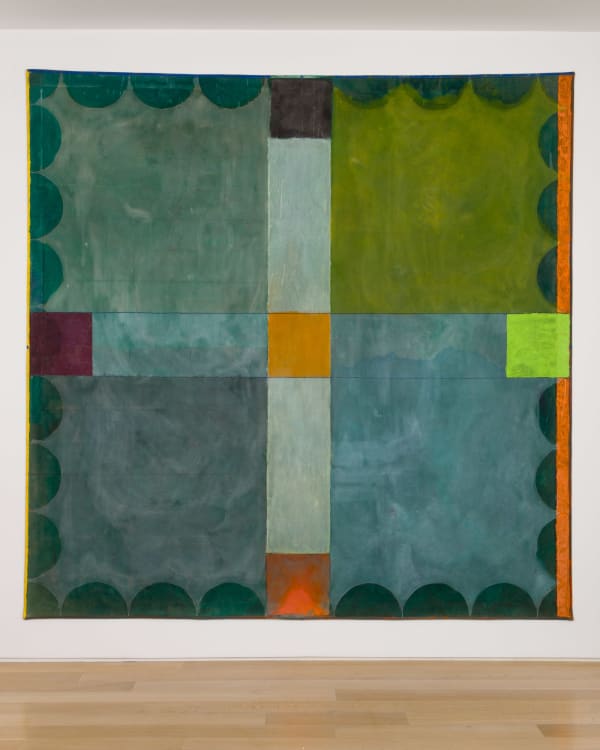 large unstretched abstract canvas