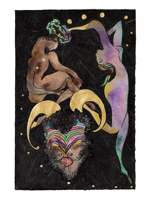Chris Ofili, Crowning of a Satyr, 2020