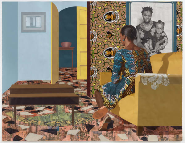 Njideka Akunyili Crosby, Mother and Child, 2016