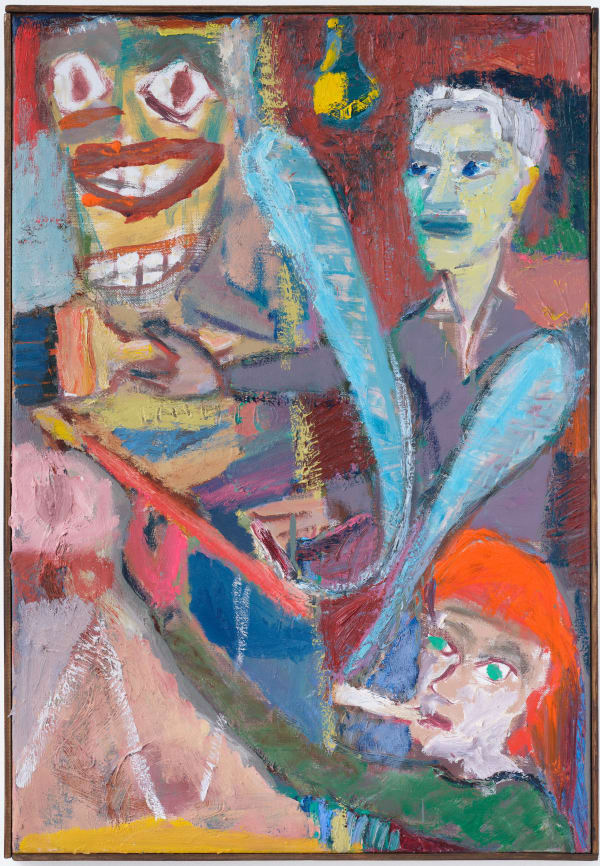 Matthew Collings, The de Koonings, Elaine helps Bill paint Woman 1, 2022