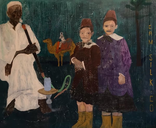 Justin Williams, Camels, silks and suit jackets, 2020