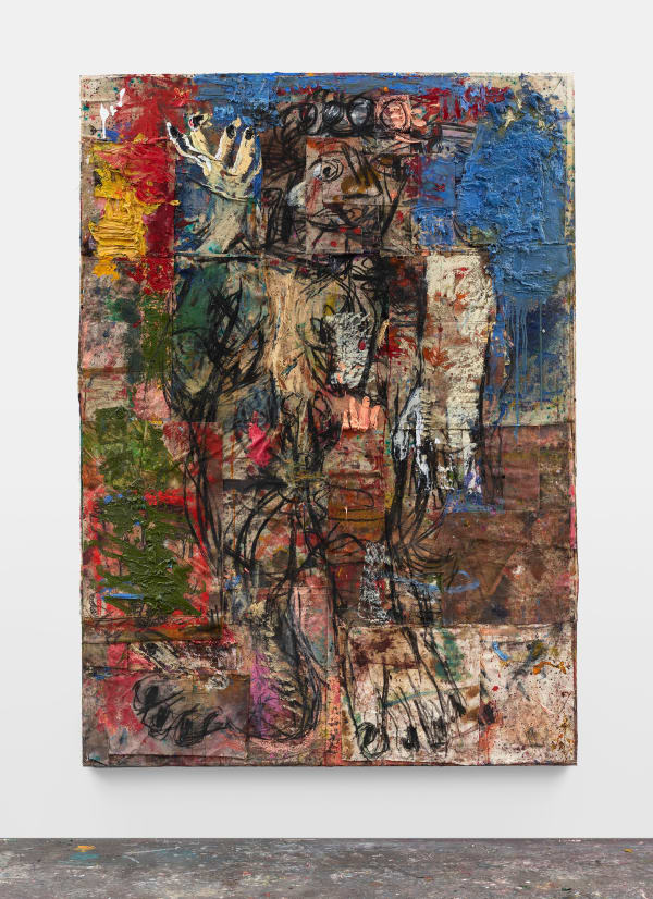 Daniel Crews-Chubb, Zeus(!) (red, yellow, blue, green), 2019