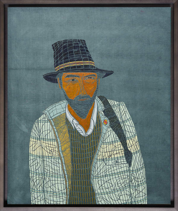 Stephen Chambers, Portrait of Robert Creeley, 2020