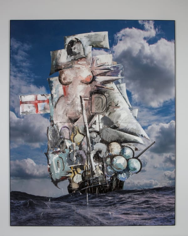 Marcus Harvey, Untitled (Big Galleon), 2016