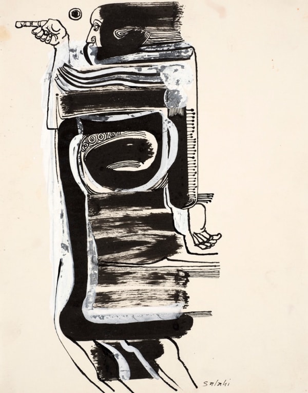 Ibrahim El-Salahi, Illustrations for Nar Al-Magazeeb (16), 1959