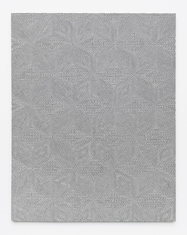 Johnny Abrahams, Line study in falling blocks, 2012