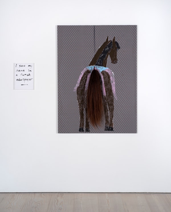 Jenny Watson, On the tail of the horse, 2019