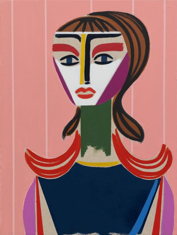 Henrik Godsk, Wallpaper with Stripes, 2025