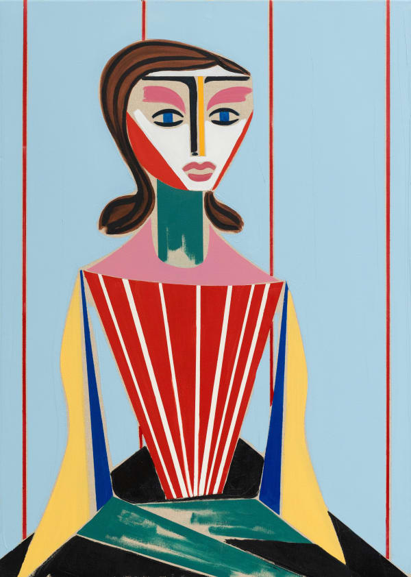 Henrik Godsk, Trapeze Artist with Black Skirt, 2025