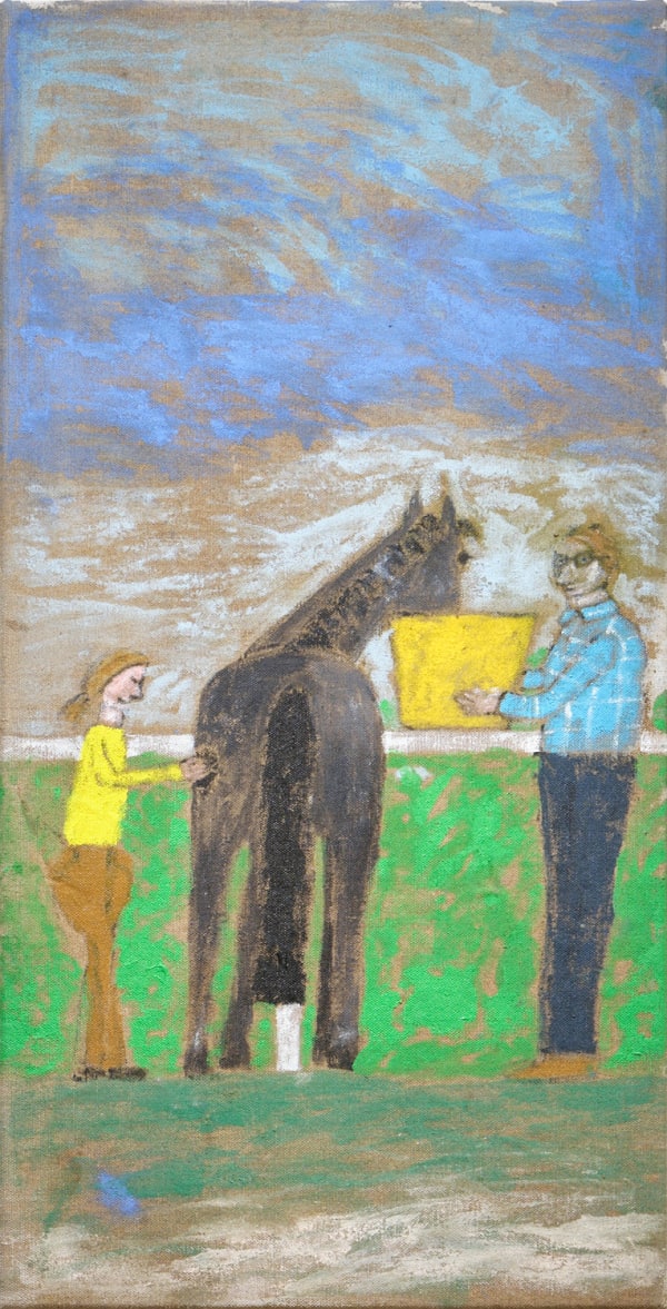 Jenny Watson, A Painting about my Father and a Horse No. 2, 2024