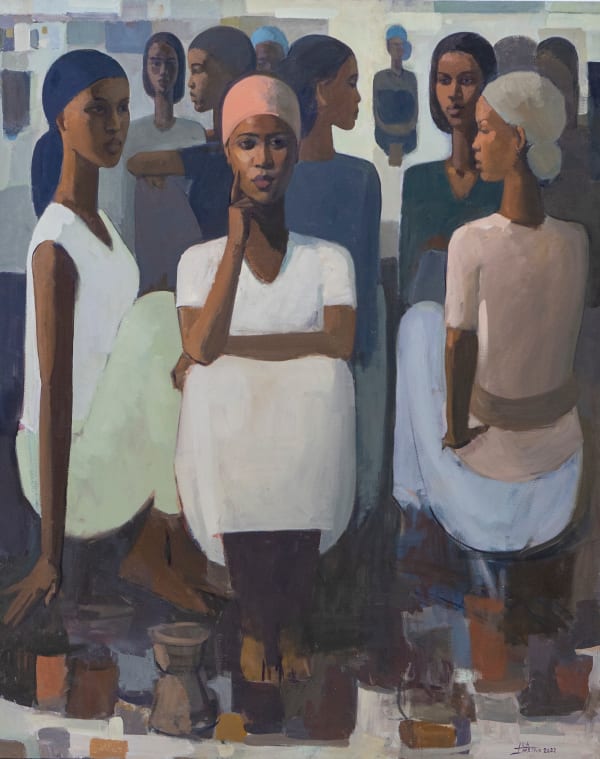 Tadesse Mesfin, Column of Rhythm VI, 2022