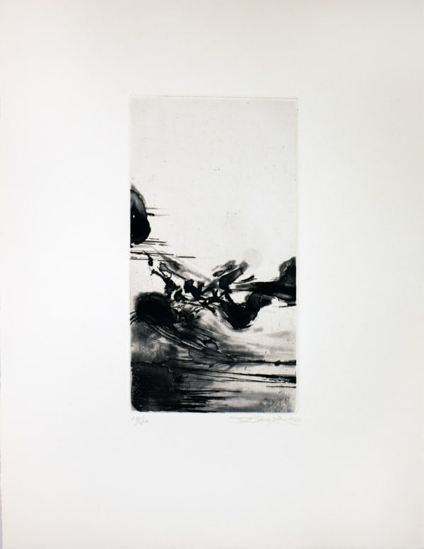 Zao Wou-Ki, Sarn titre, Une migration, Roger Laporte, 1974