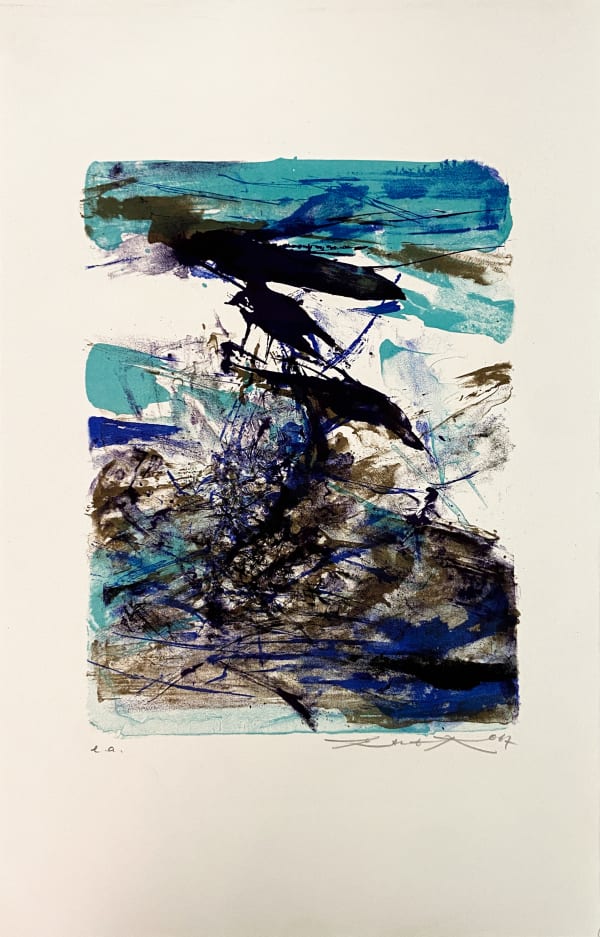 Zao Wou-Ki, Sans titre, Zao Wou-Ki, catalogue GDF, 1967