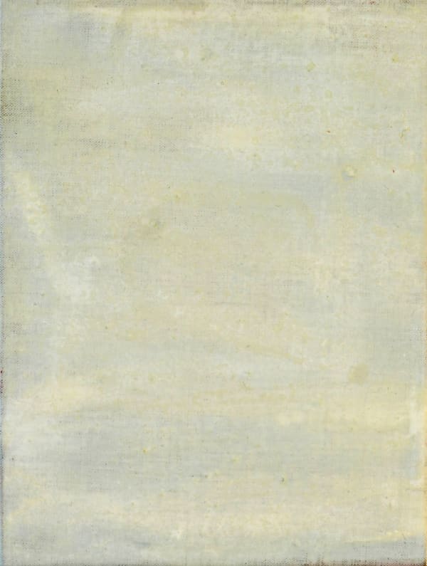 Andrew Hewish Maenad II, 2025 Egg tempera on linen on panel + frame 22.5 x 20.5 cm + frame Series: Maenad Signed and dated verso