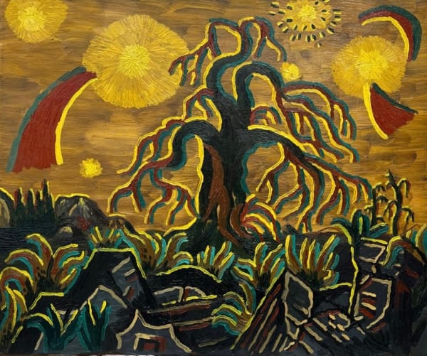 Miroslav Pomichal, Apocalyptic Landscape with Oak, 2025