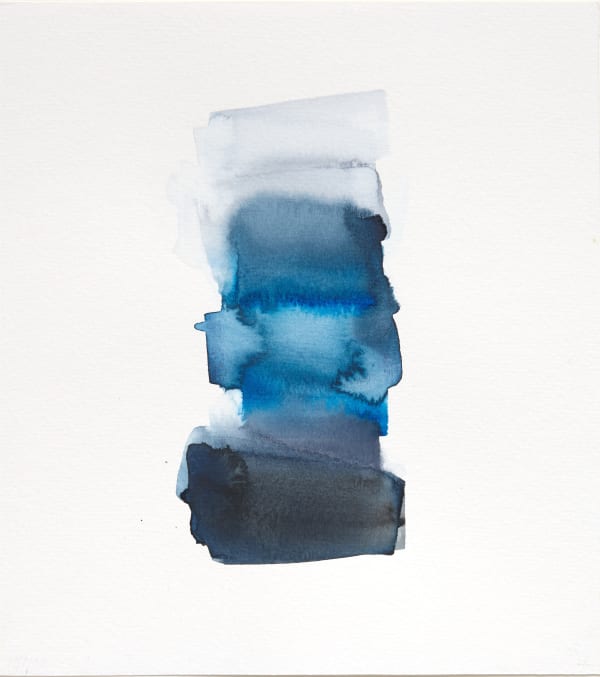 Jo Lewis Valley, 2025 Watercolour on paper 27 x 24 cm + frame Series: Haiku Signed and dated