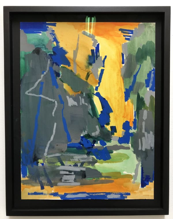 Mark Wright Autumn 9, 2023 - 2024 Watercolour and gouache on paper 45 x 35 cm framed