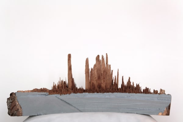 Andrew Hewish Kingdom, 2010 Wood, paint 10 x 10 x 40 cm Signed and dated