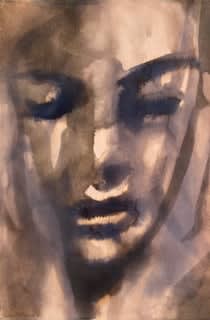 Fiona G. Roberts Untitled 124, 2024 Ink on paper 30 x 20 cm Signed and dated verso